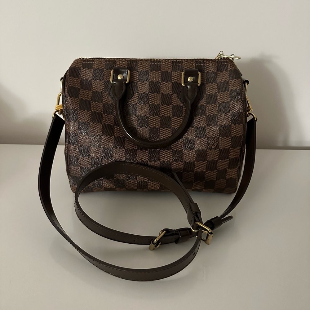 Louis Vuitton Speedy Bandouliere Bag Damier 25